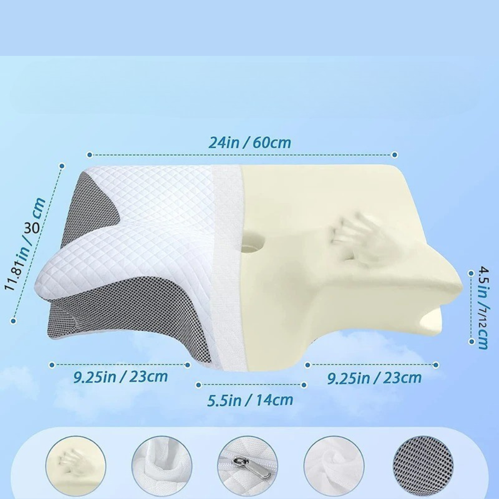 Ergonomisk Nackkudde med Memory Foam