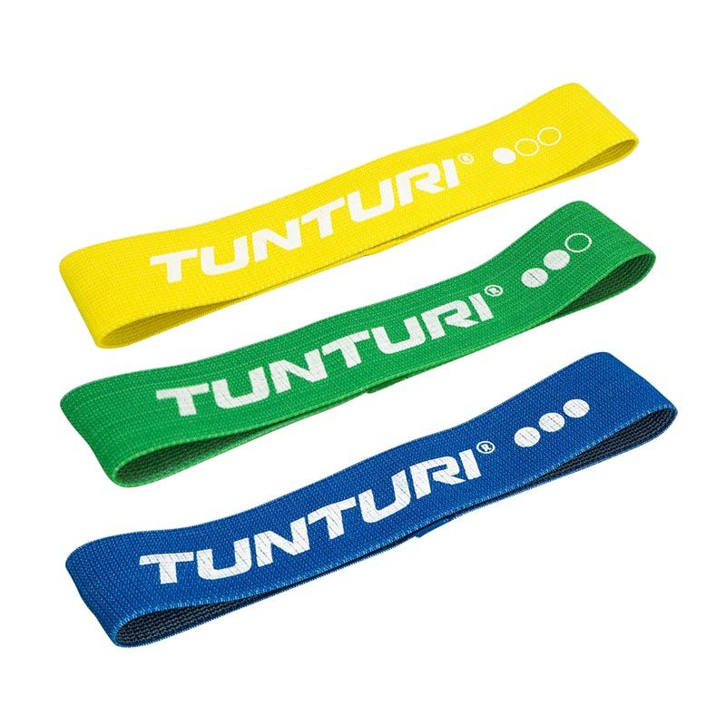 Tunturi Textile Resistance Band set, 3-pack - Träningsband textil