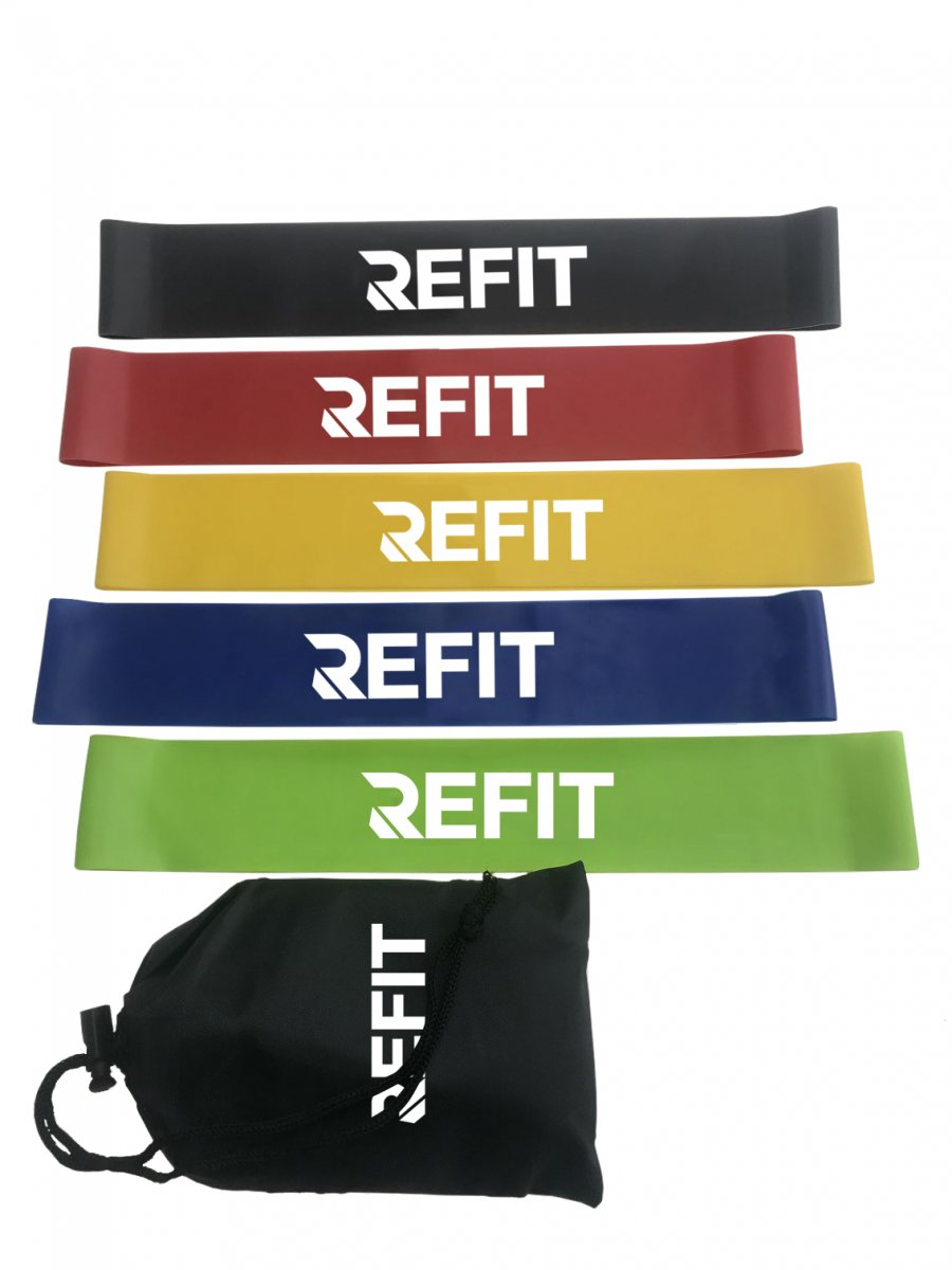 Refit Träningsband Basic Miniband 5-pack