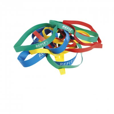 Rubber Träningsband Band Medium, Grön 10-pack